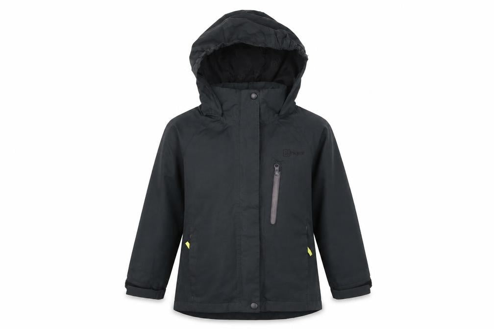 Hi Gear Boys Black Hooded Waterproof Parka Jacket 5-6 Years Lined