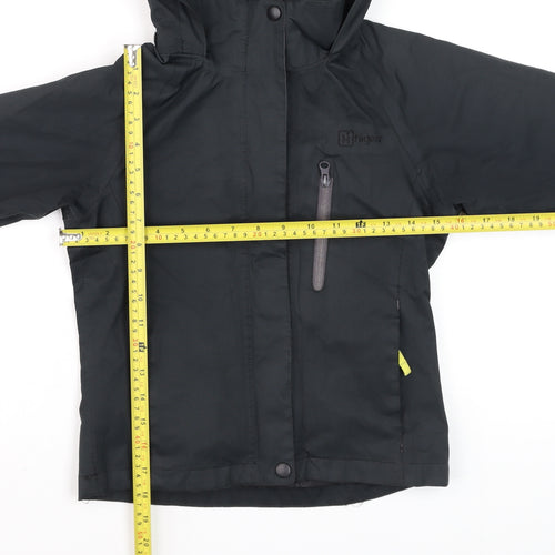 Hi Gear Boys Black Hooded Waterproof Parka Jacket 5-6 Years Lined
