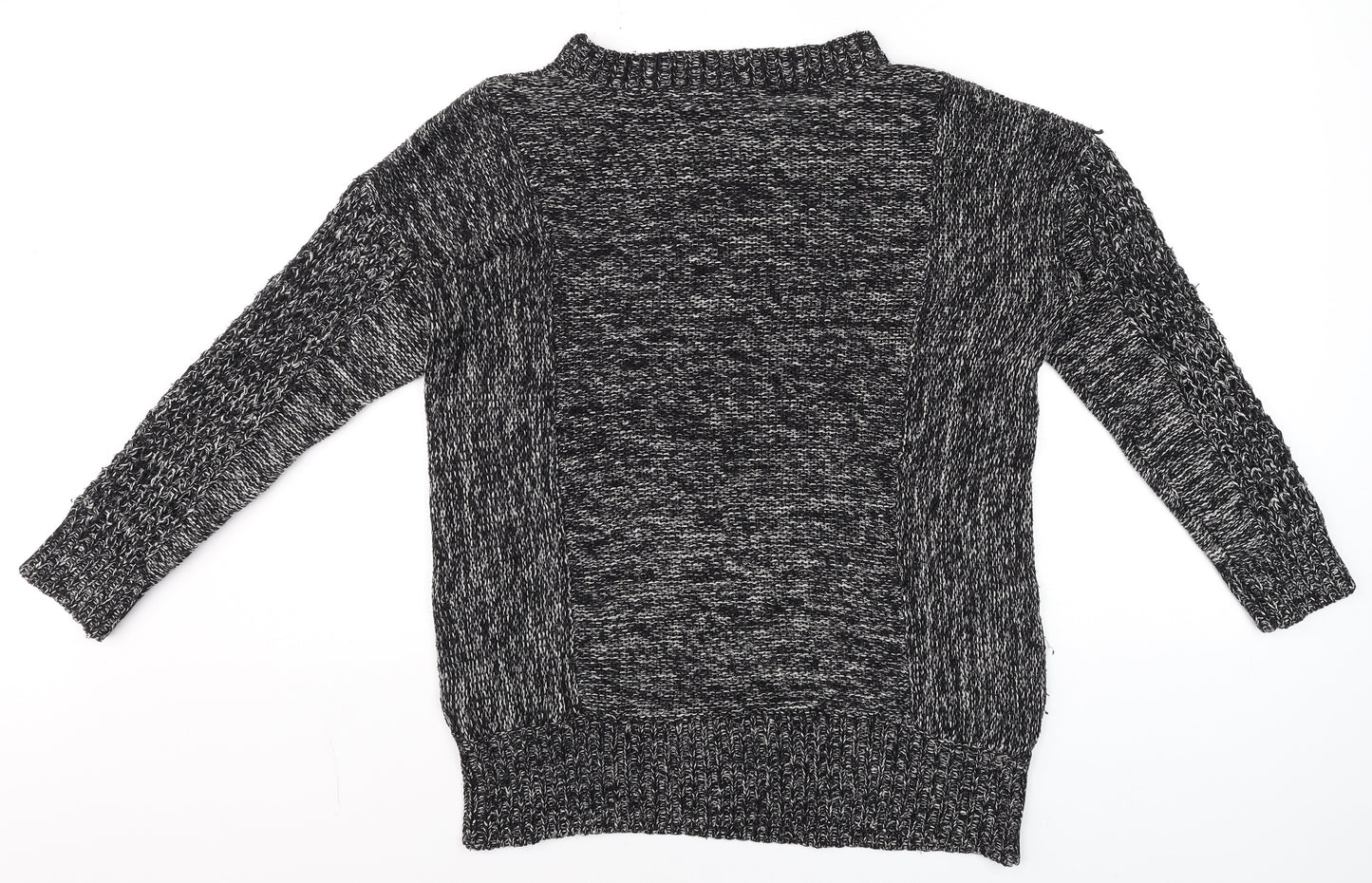 Sparkle & Fade Women's Grey Chunky Knit Pullover Jumper Size S