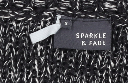 Sparkle & Fade Women's Grey Chunky Knit Pullover Jumper Size S