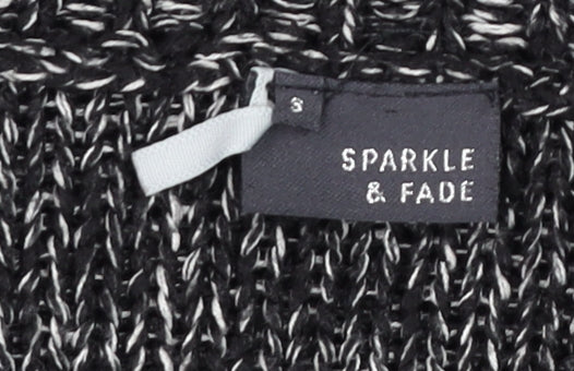 Sparkle & Fade Women's Grey Chunky Knit Pullover Jumper Size S