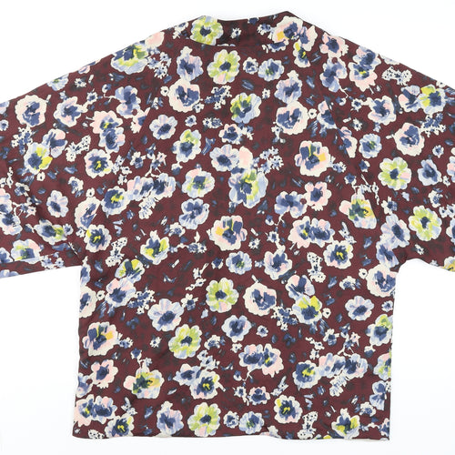 Topshop Women’s Multicoloured Floral Kimono Blouse Size 12