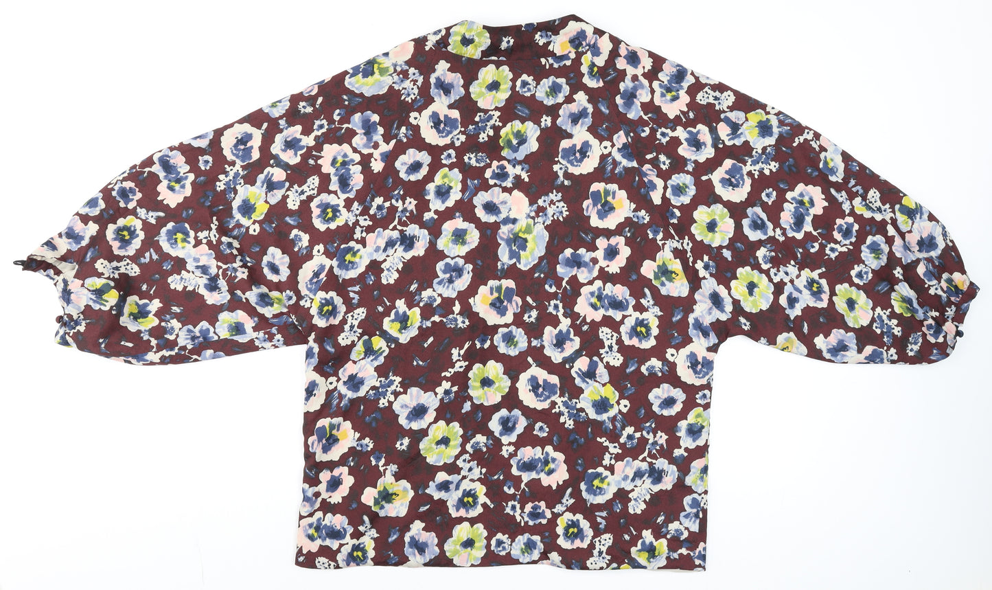 Topshop Women’s Multicoloured Floral Kimono Blouse Size 12