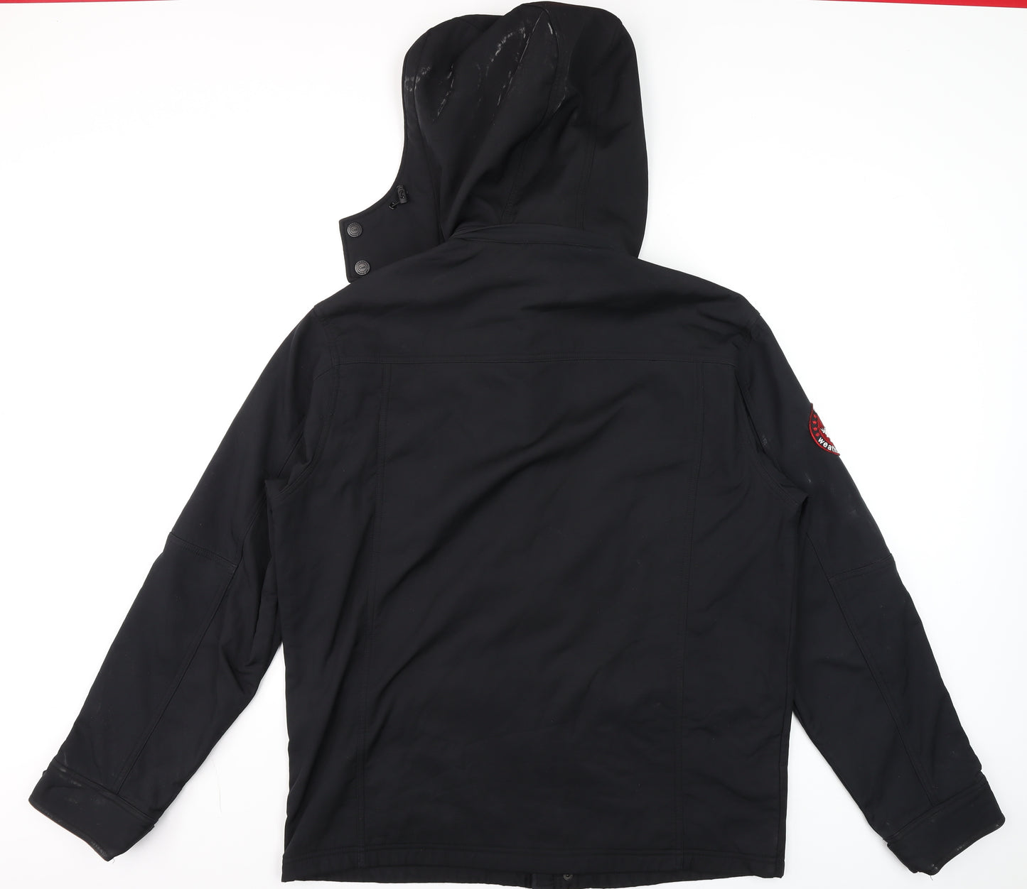 Canada Weathergear Men's Black L Parka Softshell Hooded Jacket