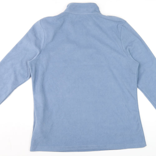 Regatta Women Blue Fleece 1/2 Zip Pullover Sweatshirt Size 15