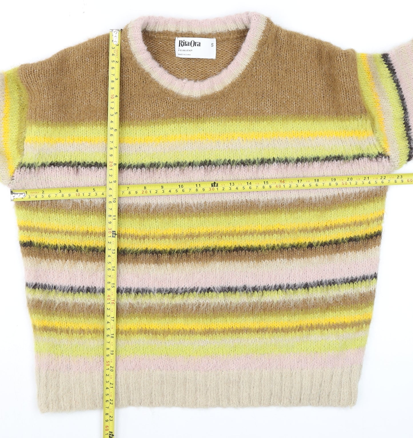 Primark Women’s Multicoloured Striped Knit Jumper Size S