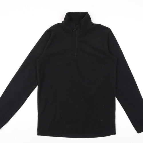 Mountain Warehouse Women’s Black XS Fleece 1/4 Zip Pullover Sweatshirt