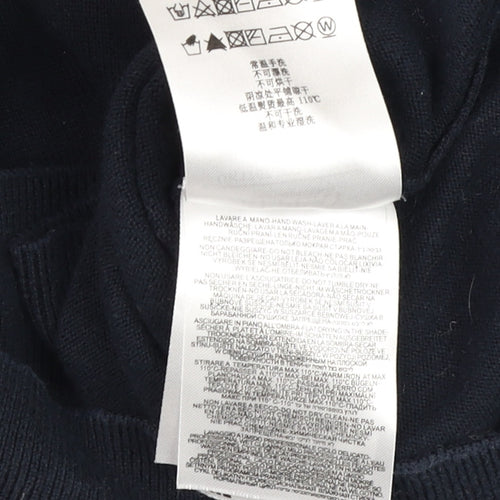 Replay Men’s Blue Cotton Crew Neck Pullover Jumper XL