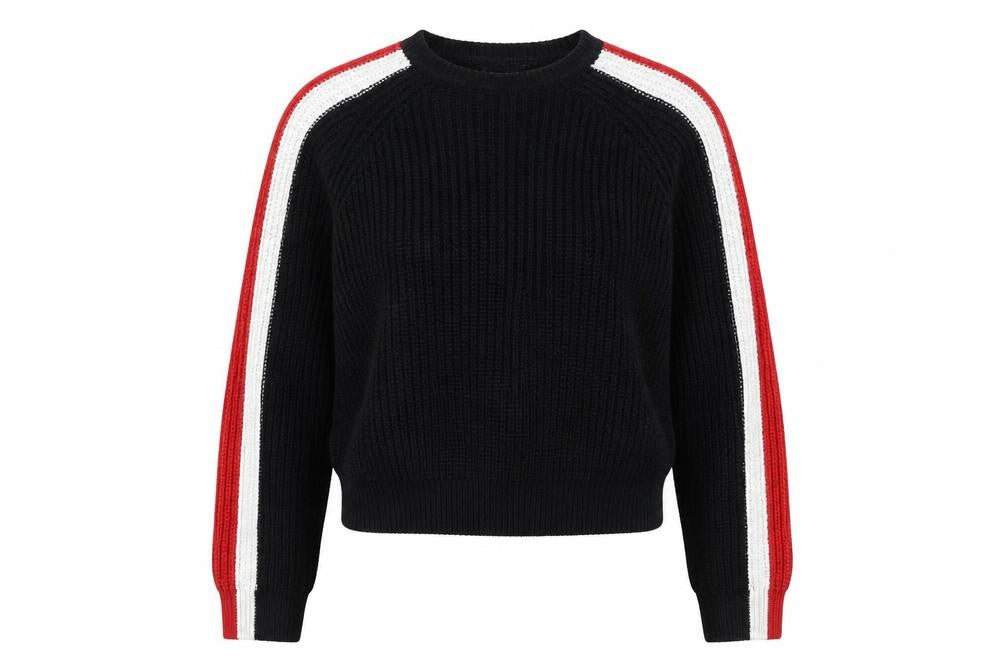 New Look Girls Black Red White Knitted Pullover Jumper Age 14/15 164/170cm