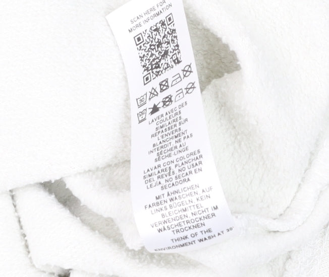 Reclaimed Vintage Women's White Tokyo Graphic Crew Neck Sweatshirt UK 10