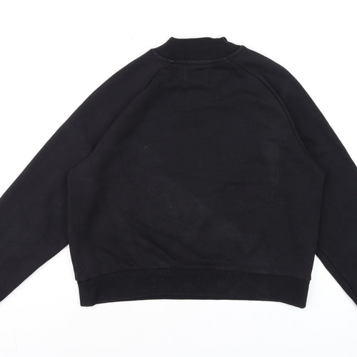 Calvin Klein Jeans Women's Black Small Logo Crew Neck Sweatshirt