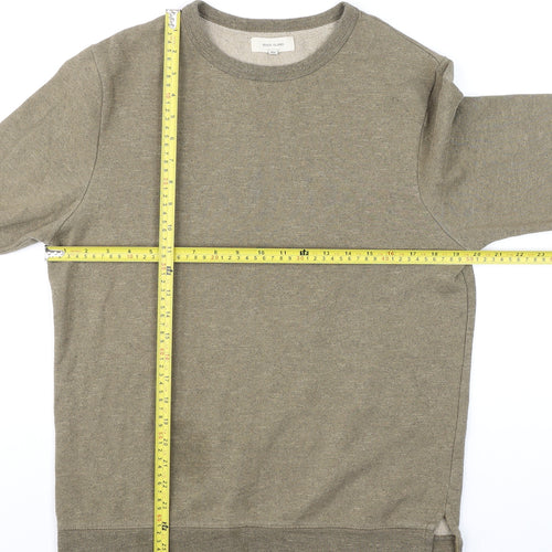 River Island Men’s Beige Crew Neck Fleece Sweatshirt Size S
