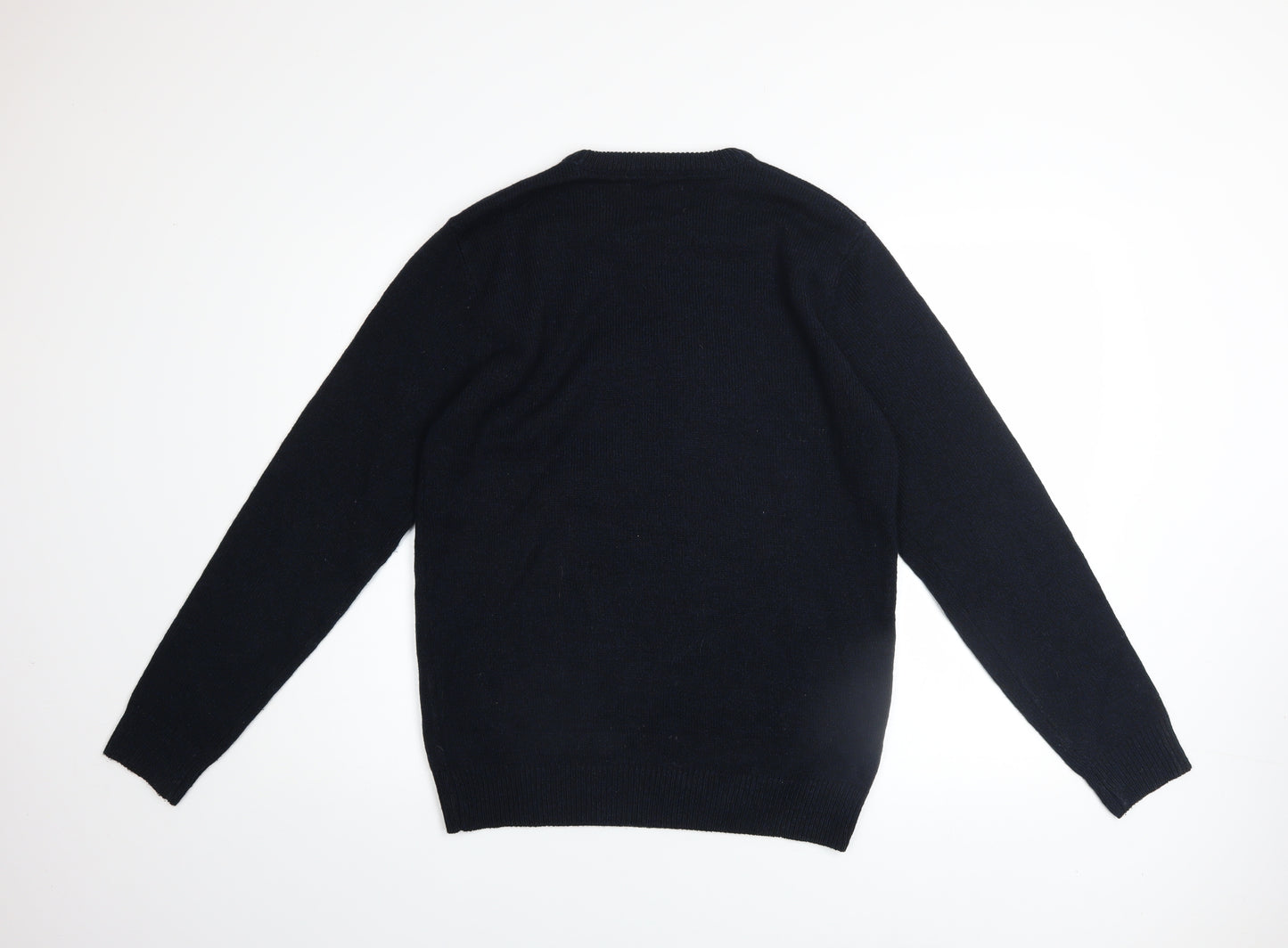 Next Men's Blue Christmas Dog Jumper Medium Knit Pullover