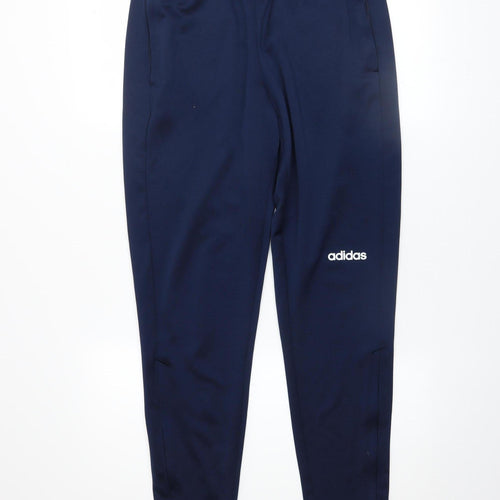 Adidas Men's Blue Slim Fit Tapered Track Pants Size M