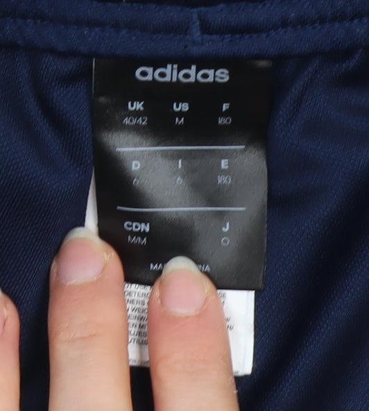 Adidas Men's Blue Slim Fit Tapered Track Pants Size M