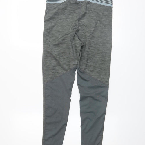 Nike Pro Grey Dri-FIT Women's Leggings L Moisture Wicking Stretch