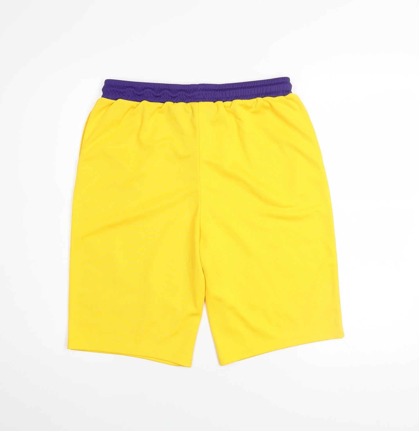 NBA Boys Yellow Basketball Shorts 14-15 Years Athletic Mesh Polyester