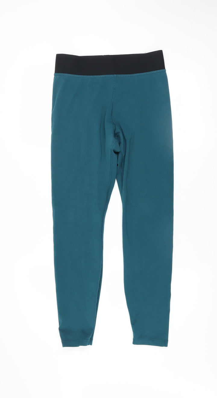 Nike Womens Blue Slim Fit Activewear Leggings Size M