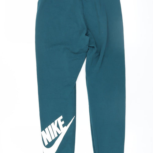 Nike Womens Blue Slim Fit Activewear Leggings Size M