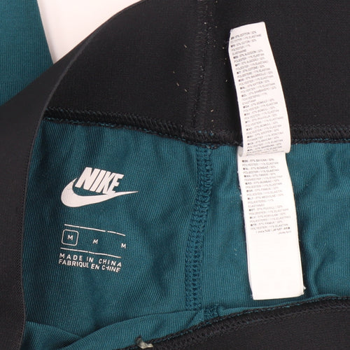 Nike Womens Blue Slim Fit Activewear Leggings Size M