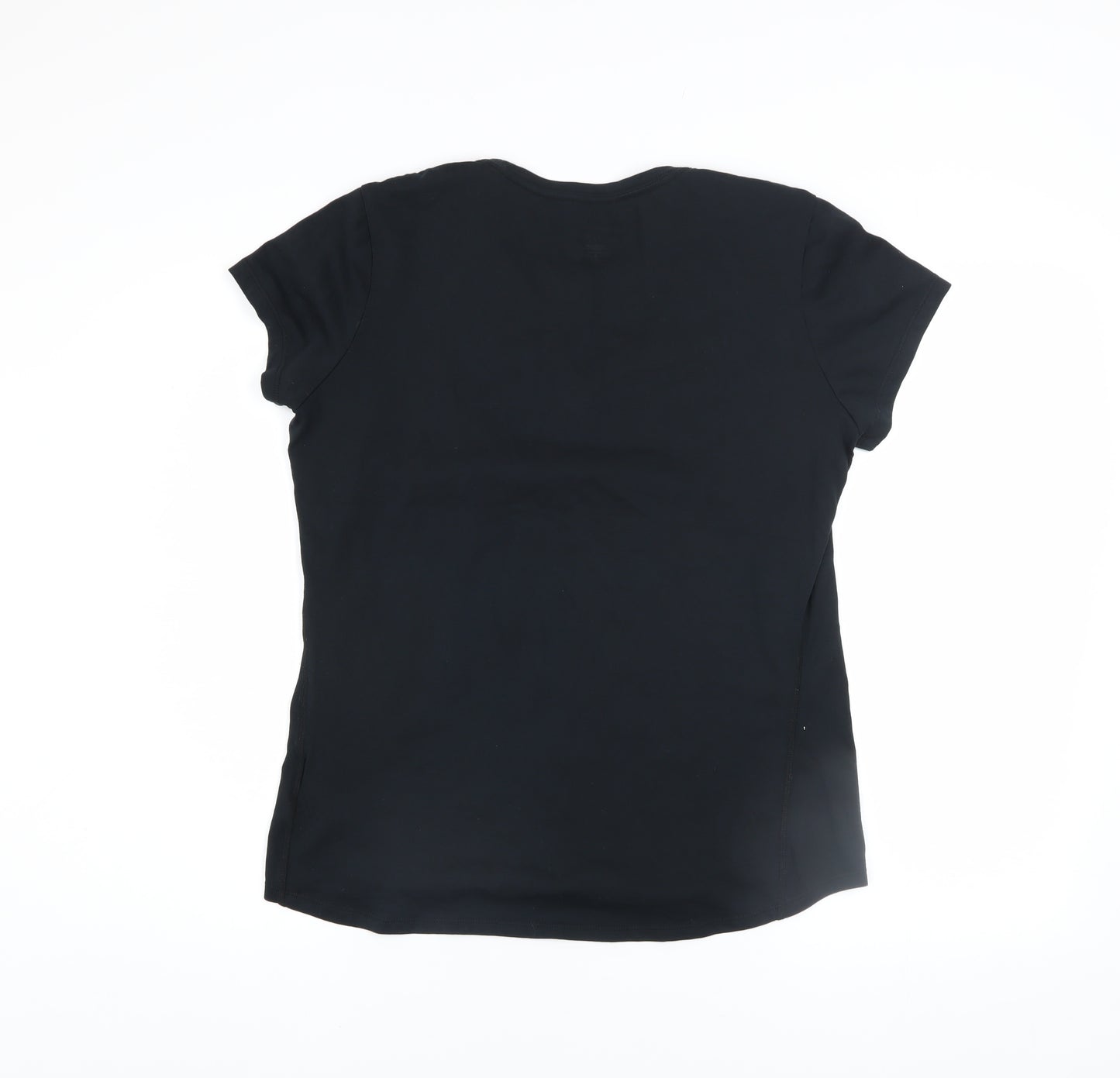 Nike Women's Black Dri-FIT Tennis T-Shirt Size L Short Sleeve Sports Top