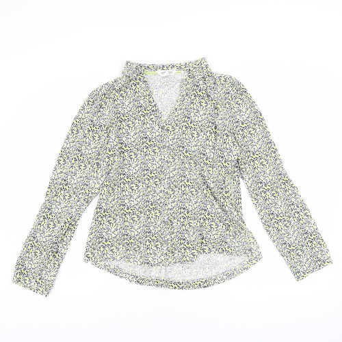 White Stuff Womens Multicoloured Cotton Wrap Blouse UK 12