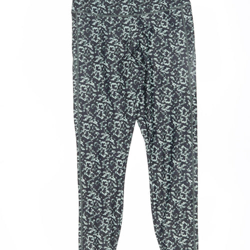 Dunnes Stores Women's Black Camouflage Leggings Size 12
