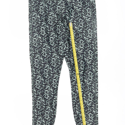 Dunnes Stores Women's Black Camouflage Leggings Size 12