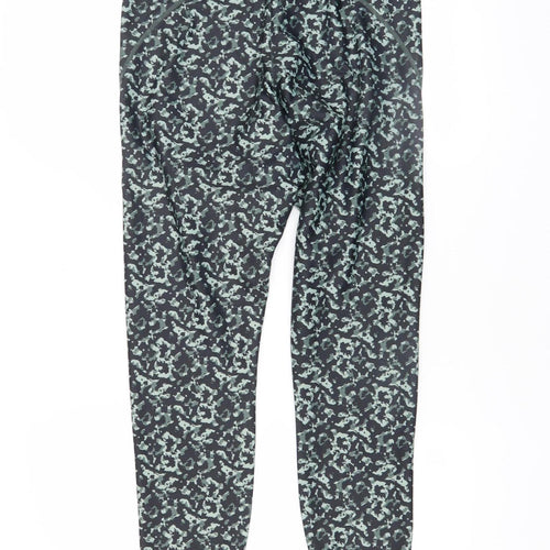 Dunnes Stores Women's Black Camouflage Leggings Size 12