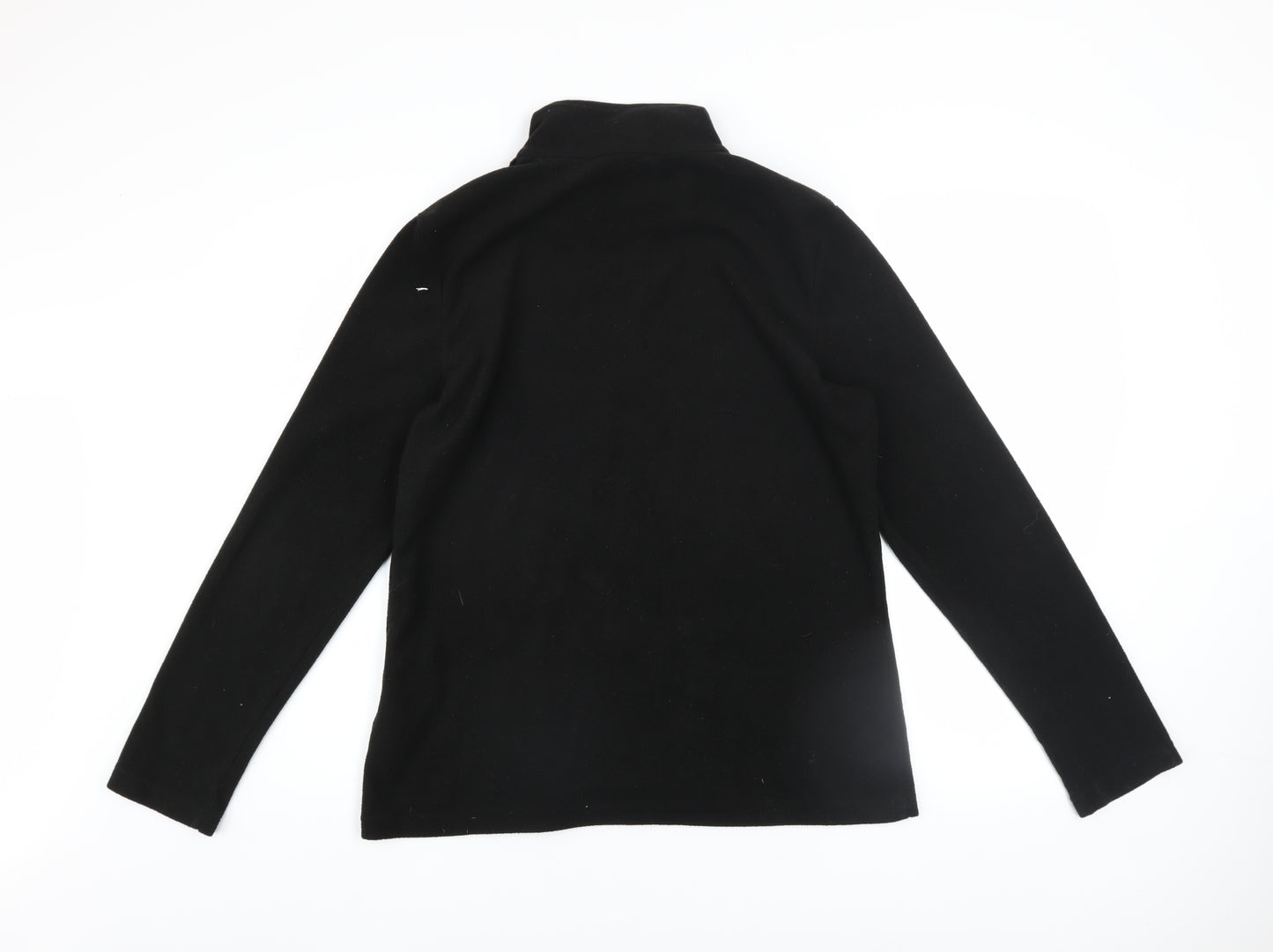 Regatta Women’s Black Fleece Pullover Sweatshirt UK 12 1/4 Zip Warm Outdoor Top