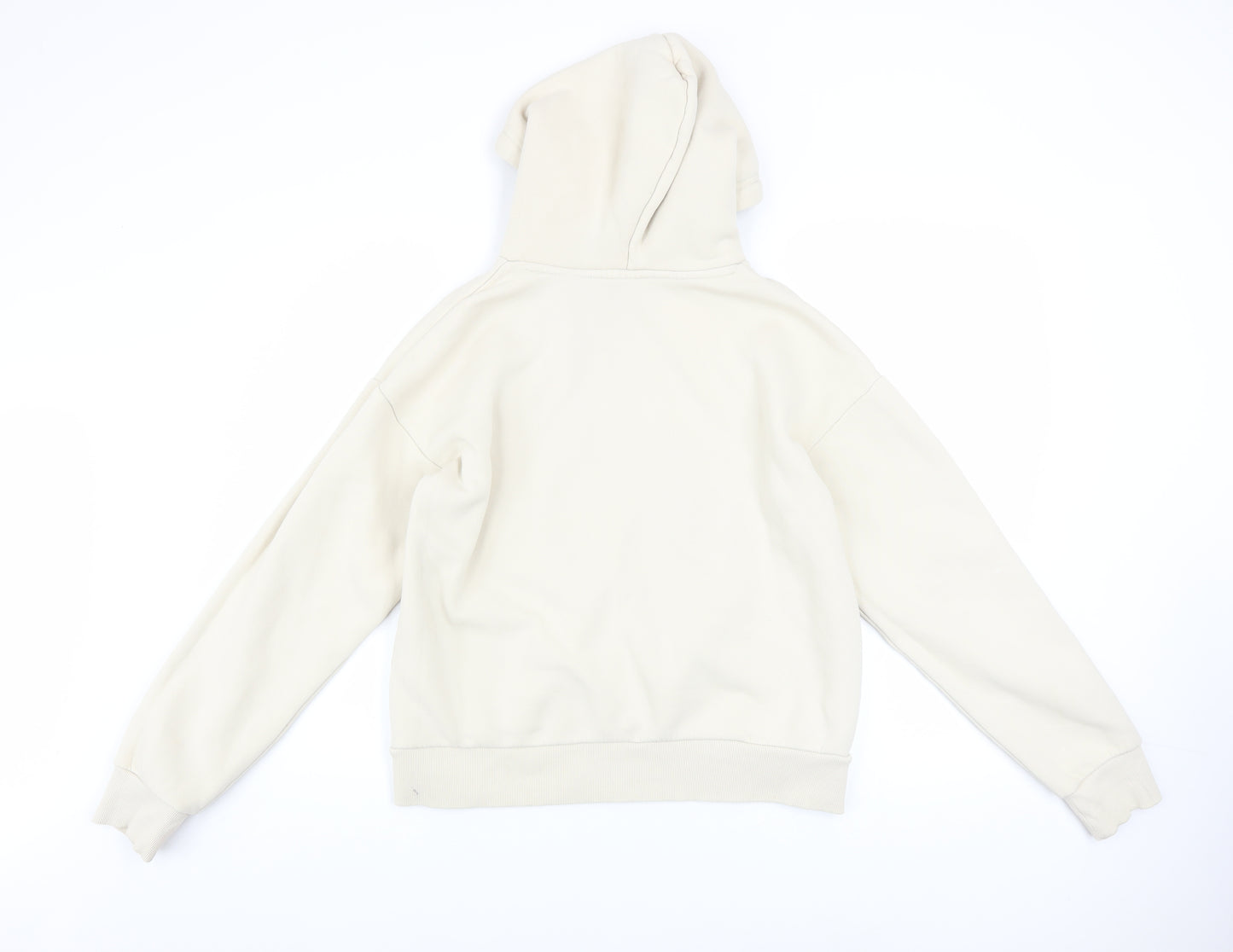 USA Pro Womens Beige Hooded Pullover Sweatshirt UK 8
