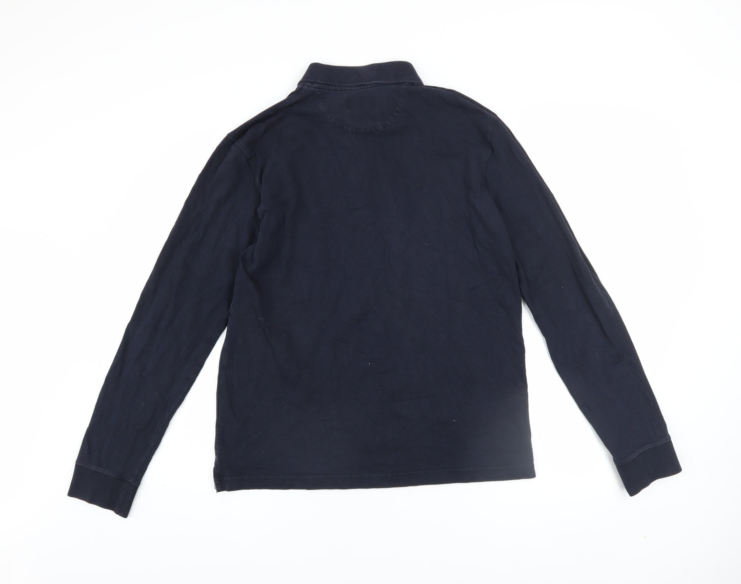 Eden Park Men's Blue Long Sleeve Collared Button-Up Polo Shirt Size M