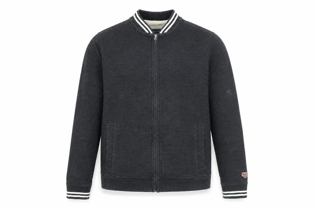 Abercrombie & Fitch Men’s Grey Bomber Jacket Size S Cotton Blend