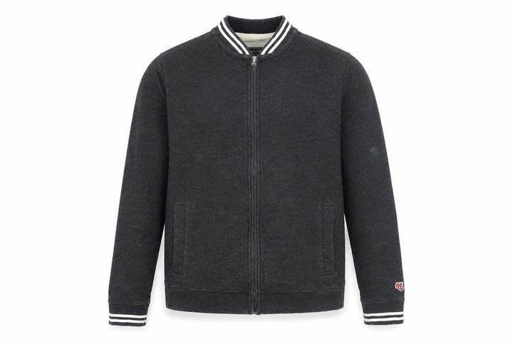 Abercrombie & Fitch Men’s Grey Bomber Jacket Size S Cotton Blend