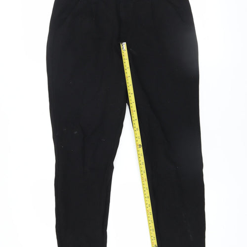 Vero Moda Womens Black S Tapered Viscose Blend Trousers
