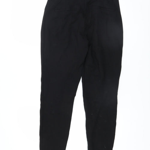 Vero Moda Womens Black S Tapered Viscose Blend Trousers