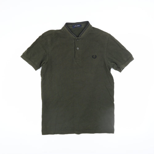 Fred Perry Men’s Green Cotton Short Sleeve Polo Shirt Size S