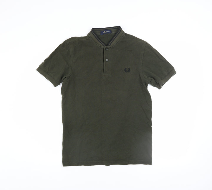 Fred Perry Men’s Green Cotton Short Sleeve Polo Shirt Size S