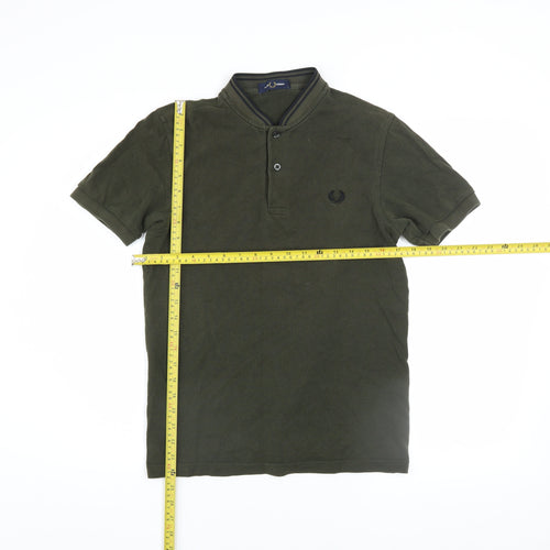 Fred Perry Men’s Green Cotton Short Sleeve Polo Shirt Size S