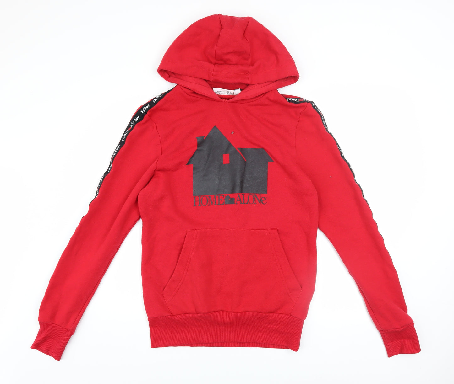 Home Alone Red Men's Pullover Hoodie S Graphic Logo Fleece