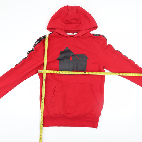 Home Alone Red Men's Pullover Hoodie S Graphic Logo Fleece