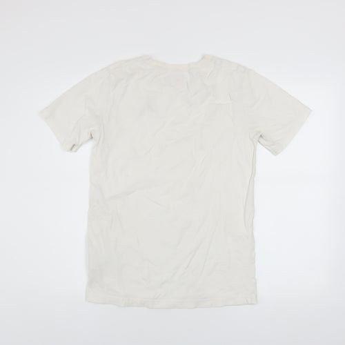 Jordan Boys White Cotton Crew Neck T-Shirt XL 13-15 Years Sports Logo Tee