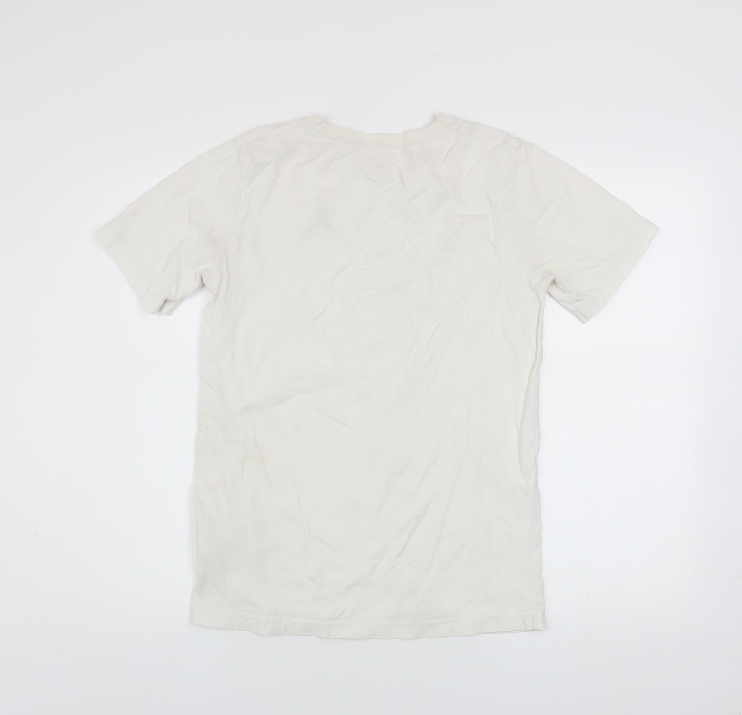 Jordan Boys White Cotton Crew Neck T-Shirt XL 13-15 Years Sports Logo Tee
