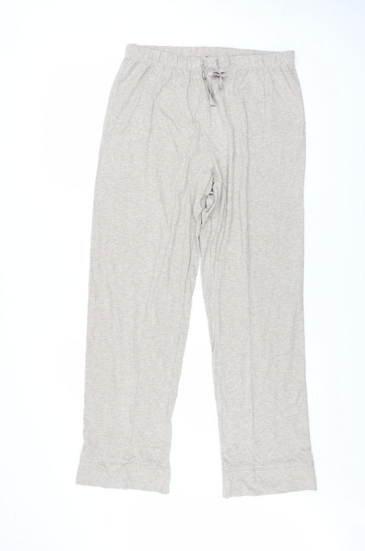 Dunnes Stores Women Beige Jersey Pyjama Pants Size 12 Lightweight Trousers