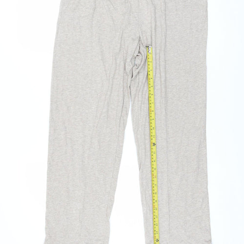 Dunnes Stores Women Beige Jersey Pyjama Pants Size 12 Lightweight Trousers