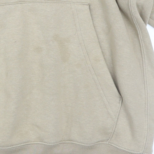 Nike Men’s Beige Pullover Fleece Hoodie Size M Regular Fit