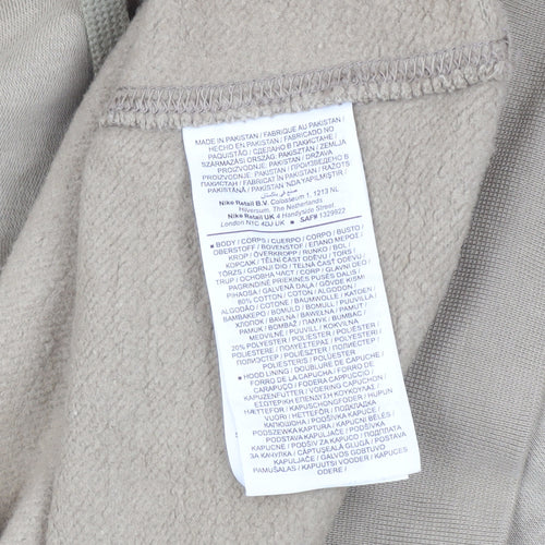 Nike Men’s Beige Pullover Fleece Hoodie Size M Regular Fit