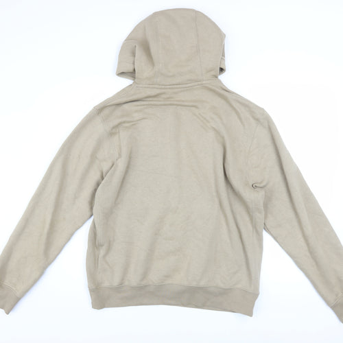 Nike Men’s Beige Pullover Fleece Hoodie Size M Regular Fit