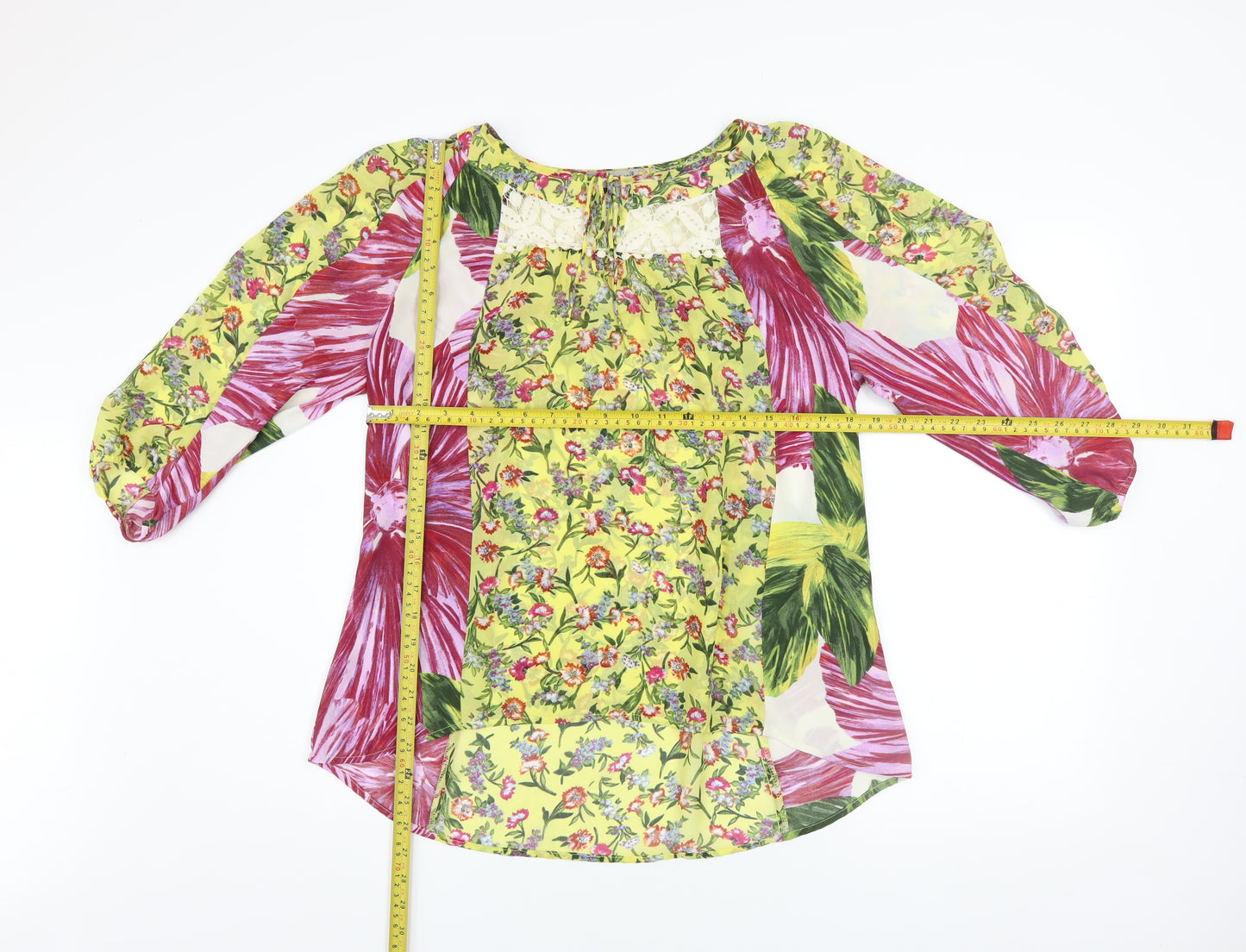 Figueroa & Flower Women's Multicoloured Floral Tunic Blouse S