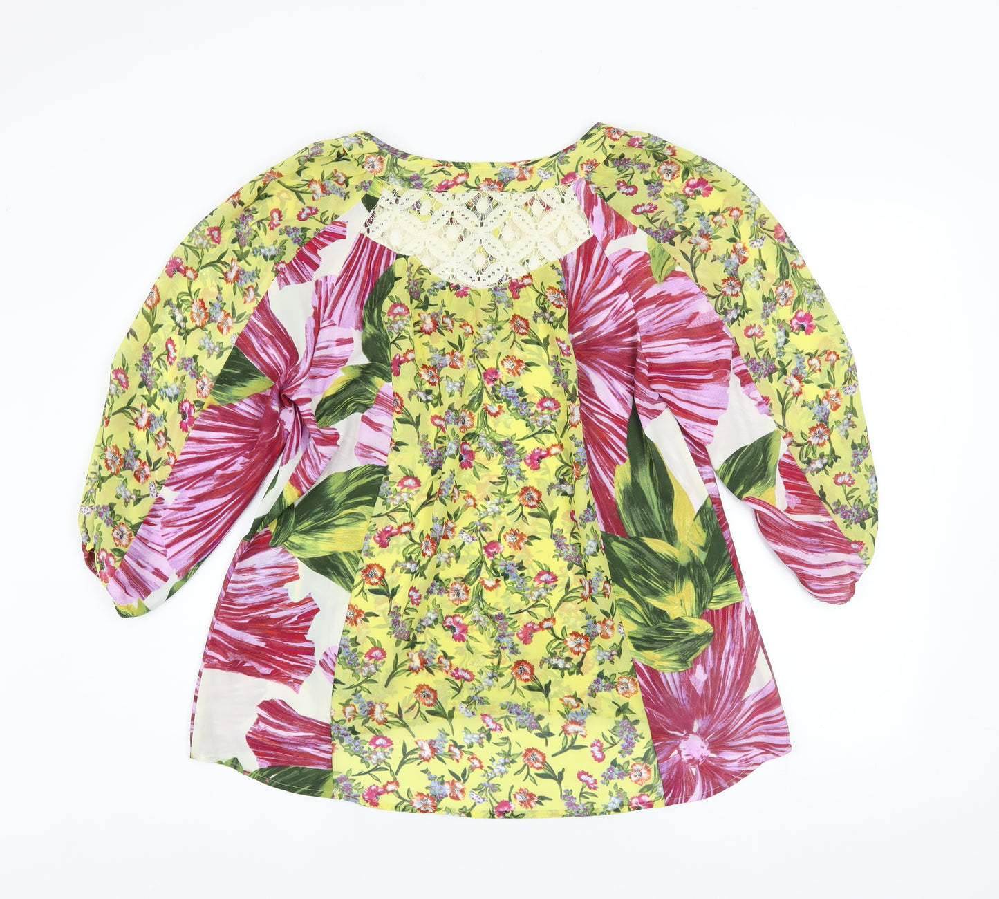 Figueroa & Flower Women's Multicoloured Floral Tunic Blouse S